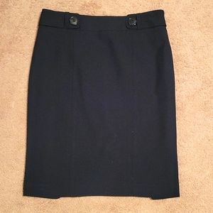 Navy Blue Ann Taylor Pencil Skirt
